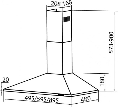 Кухонная вытяжка Dach Avrora 60