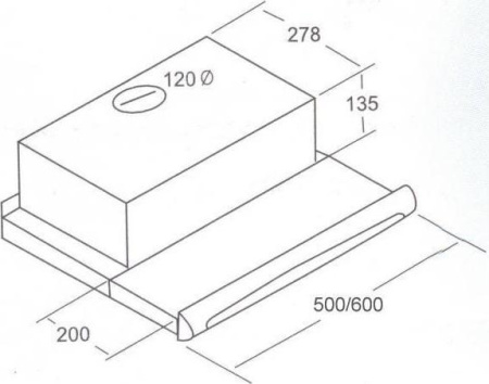 Кухонная вытяжка Exiteq Retracta 602 TC