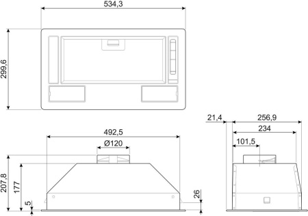 Кухонная вытяжка Smeg KSG52HE