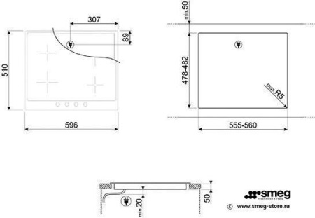 Варочная поверхность Smeg SI964PM