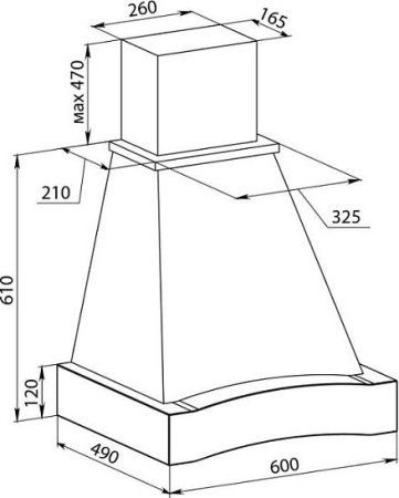 Кухонная вытяжка Vialona Cappe Виола BM-510 60