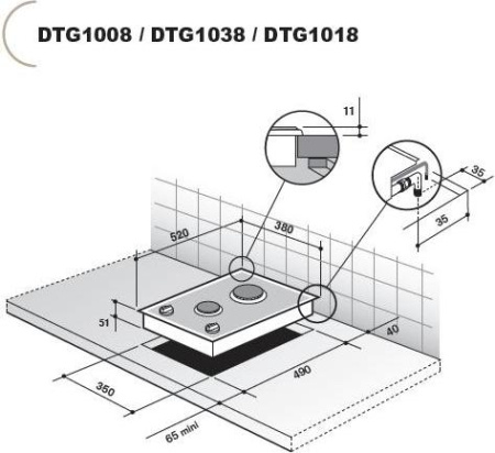 Варочная поверхность De Dietrich DTG 1018 X