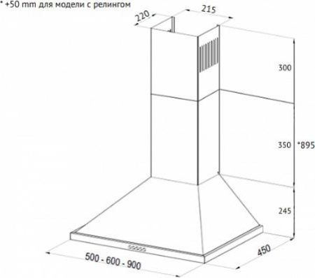 Кухонная вытяжка Korting KHC 6750 RSI