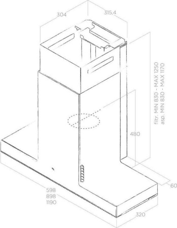 Кухонная вытяжка Elica Haiku IX/A/120