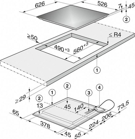 Варочная поверхность Miele KM 6328-1