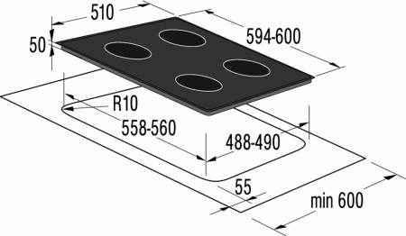 Варочная поверхность Gorenje ECT 680 BXC