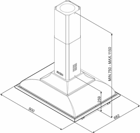 Кухонная вытяжка Smeg KCI19AOE