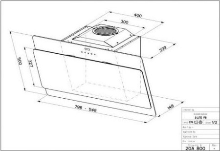 Кухонная вытяжка Faber Cocktail WH A80 EG8