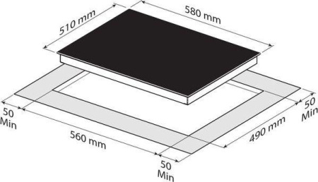Варочная поверхность Korting HK 60001 B