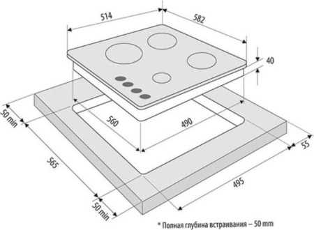Варочная поверхность Krona Armonia 60