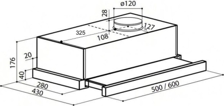 Кухонная вытяжка LEX Hubble 600
