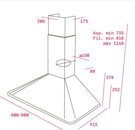 Кухонная вытяжка Teka DOS 60.1