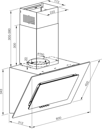 Кухонная вытяжка Graude DHE 60.1 W