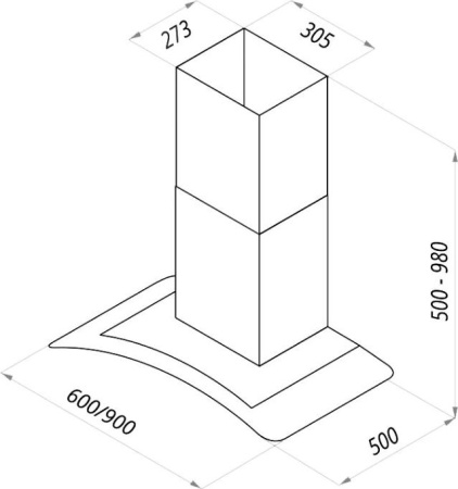 Кухонная вытяжка Maunfeld Ancona Plusa 90