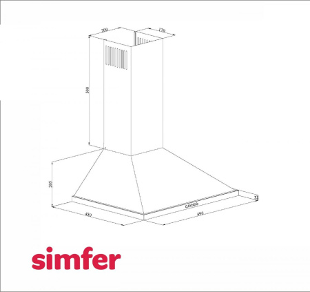 Кухонная вытяжка Simfer 8561 SM