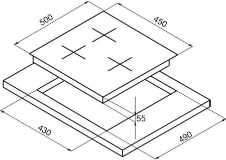 Варочная поверхность Korting HG 465 CTX