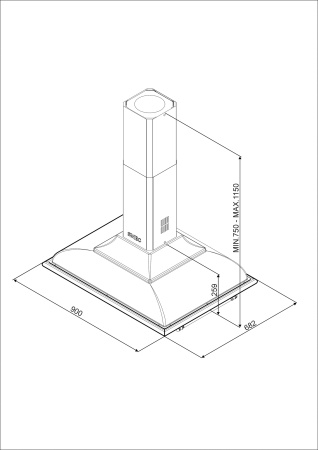 Кухонная вытяжка Smeg KCI19AOE