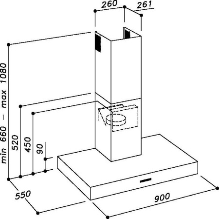 Кухонная вытяжка Sirius Sltc107 IX