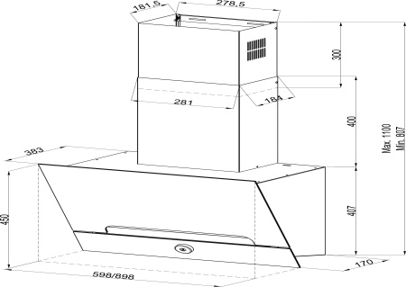 Кухонная вытяжка Kuppersberg F 990 W