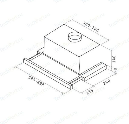 Кухонная вытяжка Elica Elite 14 LUX Grix/A/60