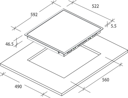 Варочная поверхность Candy CH 64 EXFP