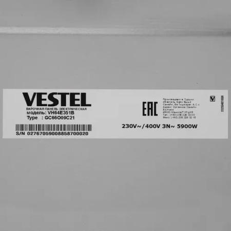 Варочная поверхность Vestel VH64E351B