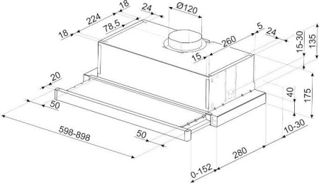Кухонная вытяжка Smeg KSET61