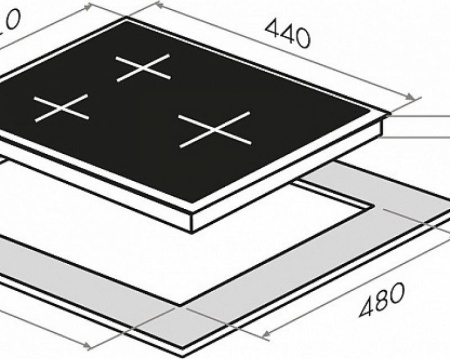 Варочная поверхность Maunfeld EGHE.43.33CBG.R/G
