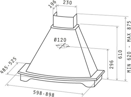 Кухонная вытяжка Elica Coraline GO/A/90