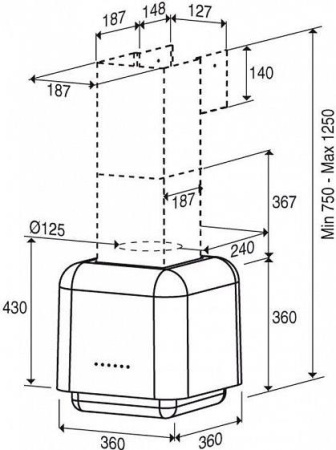 Кухонная вытяжка Best Dado 36