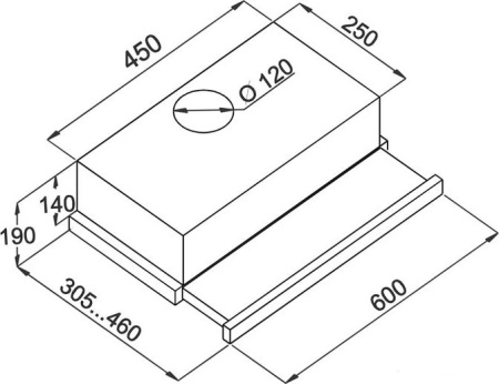 Кухонная вытяжка Jet Air Aurora LX/GRX/F/60