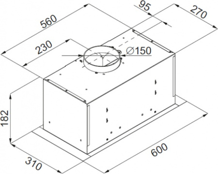 Кухонная вытяжка Monsher Inga 60 B