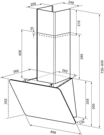 Кухонная вытяжка Krona Liora 900