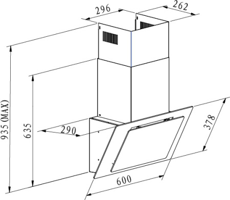 Кухонная вытяжка Candy CDM 656WG-07