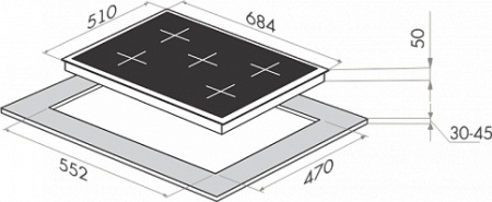 Варочная поверхность Maunfeld GHG 705-GCB