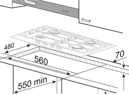 Варочная поверхность Korting HG 630 CTSN