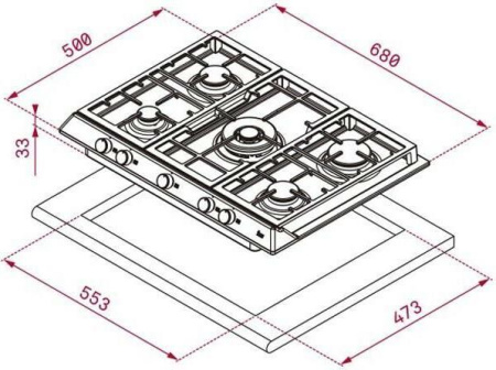 Варочная поверхность Teka EX/70.1 5G AI AL DR CI