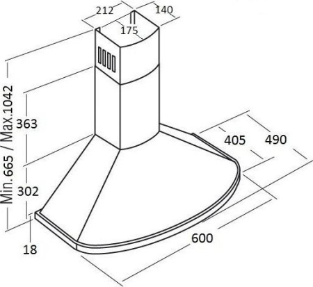 Кухонная вытяжка Kuppersberg Bona 60 B