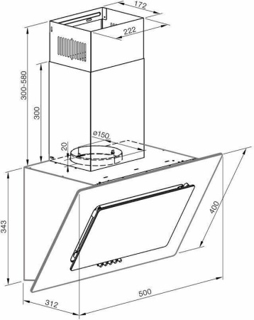 Кухонная вытяжка Graude DHE 50.1 C