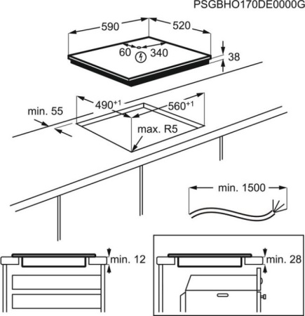 Варочная поверхность Electrolux EHF 56747 FK