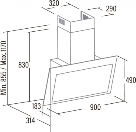 Кухонная вытяжка Cata Thalassa 900