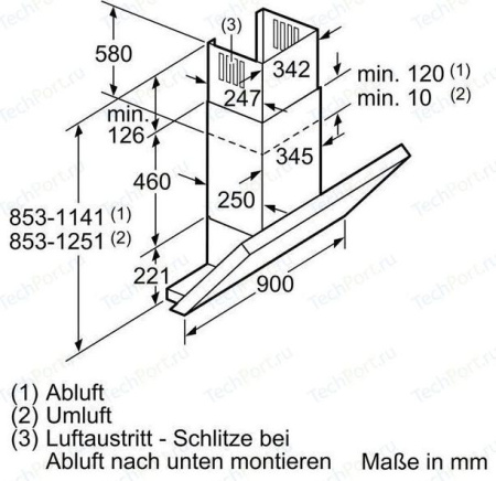 Кухонная вытяжка Neff D39MU86N1