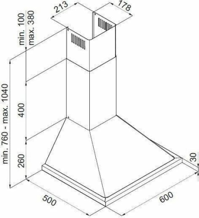 Кухонная вытяжка Maunfeld Retro Frame 60