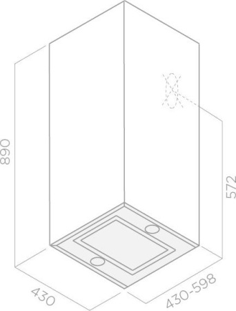 Кухонная вытяжка Elica Kuadra IX/A/43