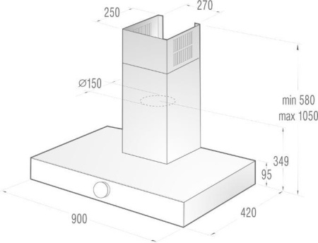 Кухонная вытяжка Gorenje DT 9SY2B