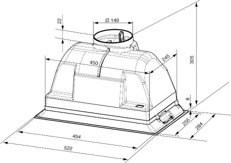 Кухонная вытяжка Smeg KSEG5-1