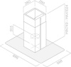 Кухонная вытяжка Elica Flat Plus Island IX/A/90