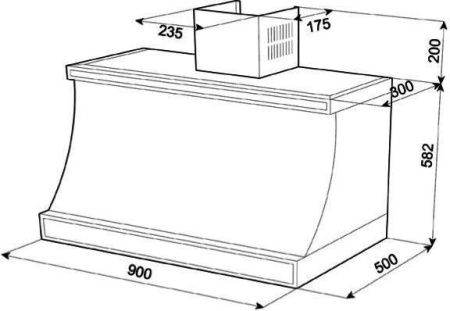Кухонная вытяжка Kuppersberg T 939 BOR