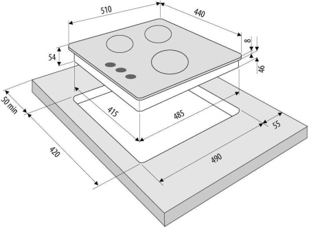 Варочная поверхность Krona GALILEO 45