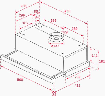 Кухонная вытяжка Teka TL1-52